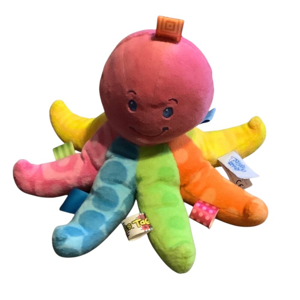 Mary Meyer Baby Taggies Plush Rainbow‎ Octopus Toy Soft Textures